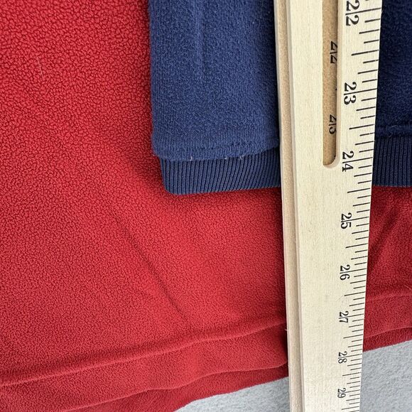 Y2K M Jordan Jumpman Long Sleeve Color Block Shirt Men’s XL RARE Blue Red Fleece - Picture 5 of 10